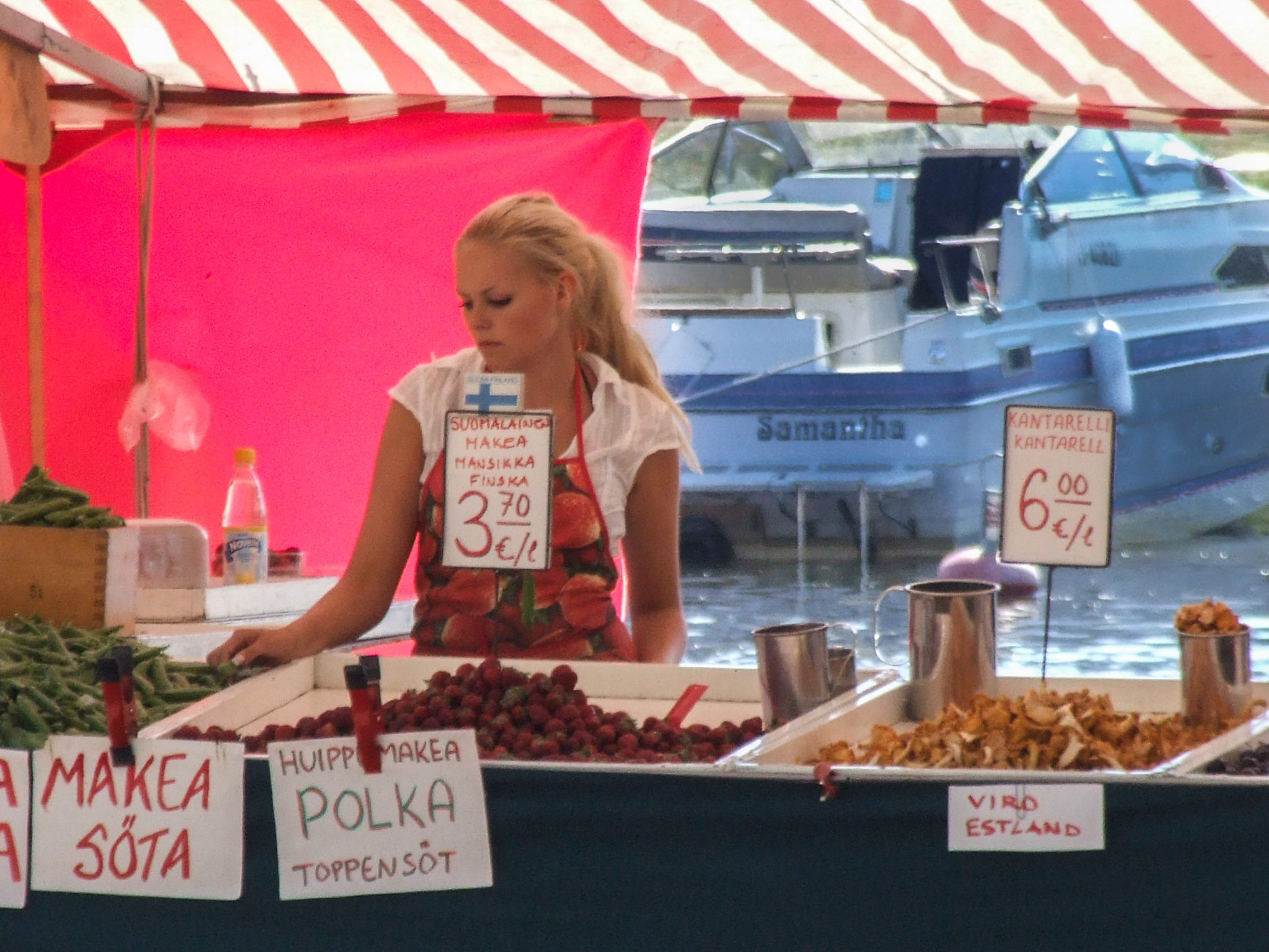 Summer market in Helsinki